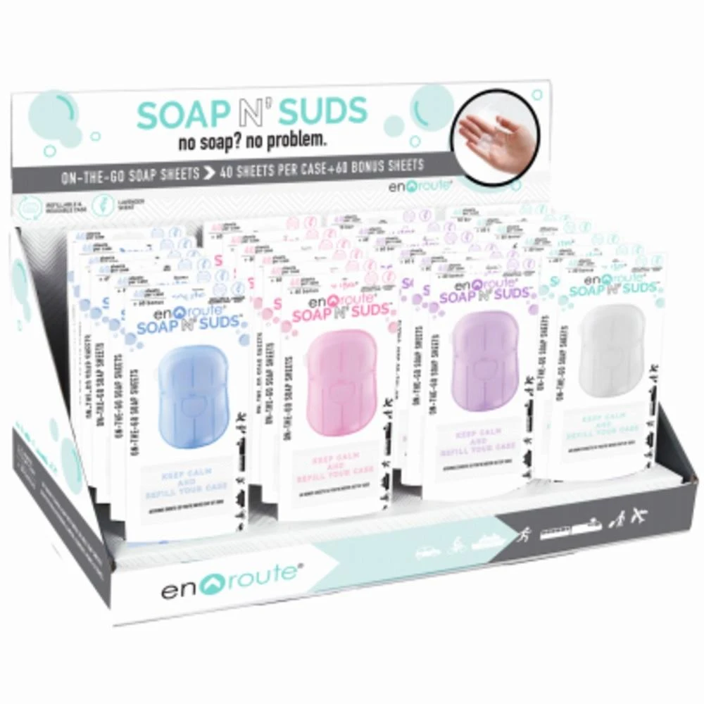 Soap On The Go Sheets, Assorted Colors, 40-Ct., 60 Bonus Sheets