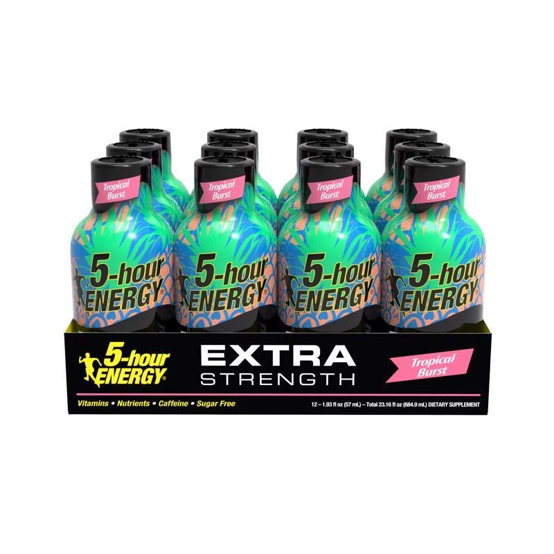 Extra Strength Shot, Tropical Burst, 1.93 oz.