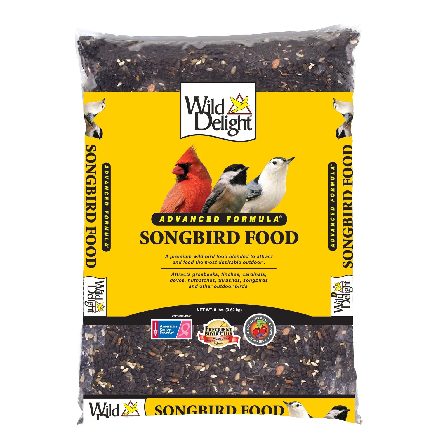 Songbird Sunflower Seeds Wild Bird Food 8 Lb Premium Blend