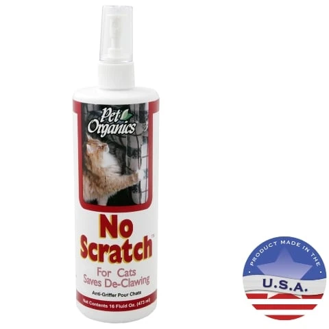 Pet Organics No Scratch Spray For Cats, 16 Ounce Deterrent