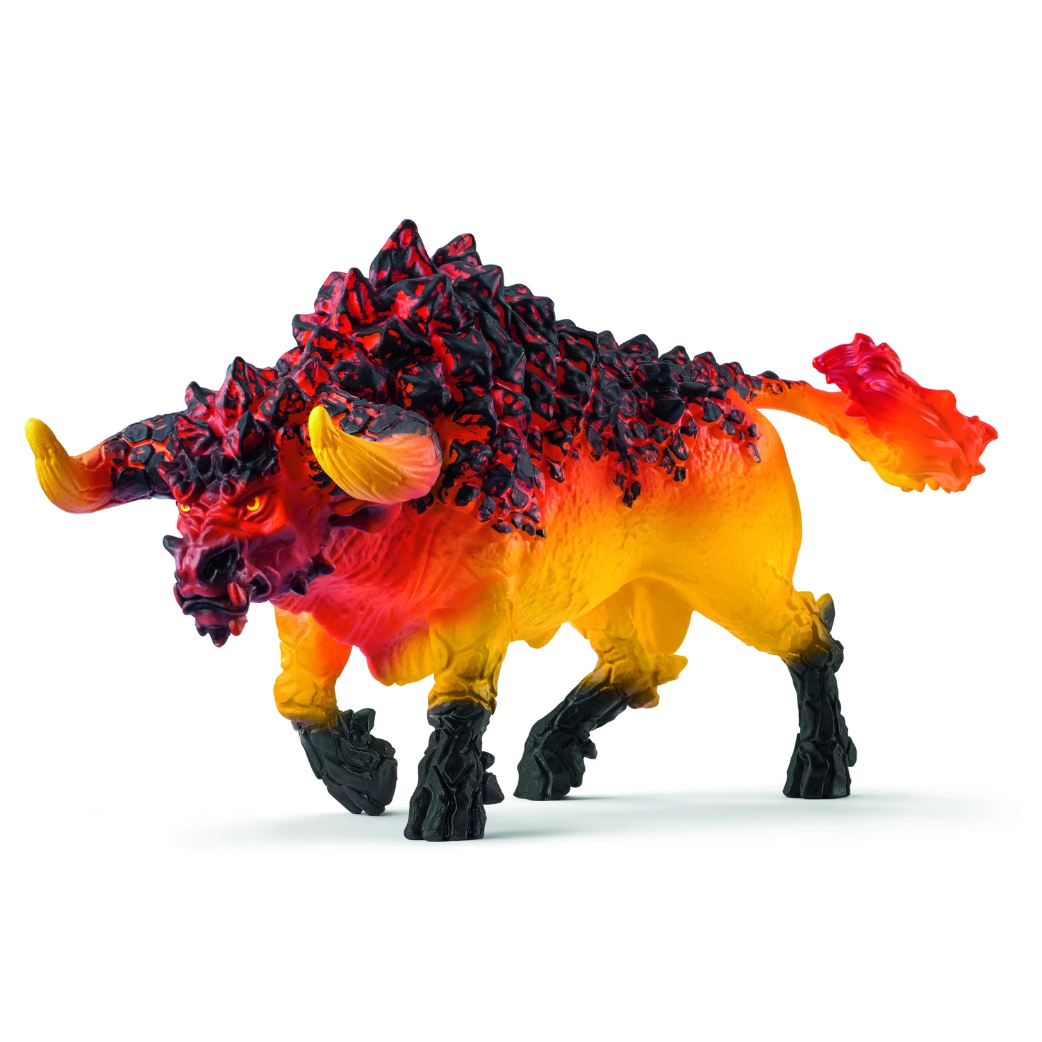 Eldrador Creatures Fire Bull Toy Figurine - Multicolored Collectible