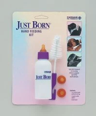 Just Born Nursing Bottle 2 Ounces - Ideal Hand Feeding Kit For Pets