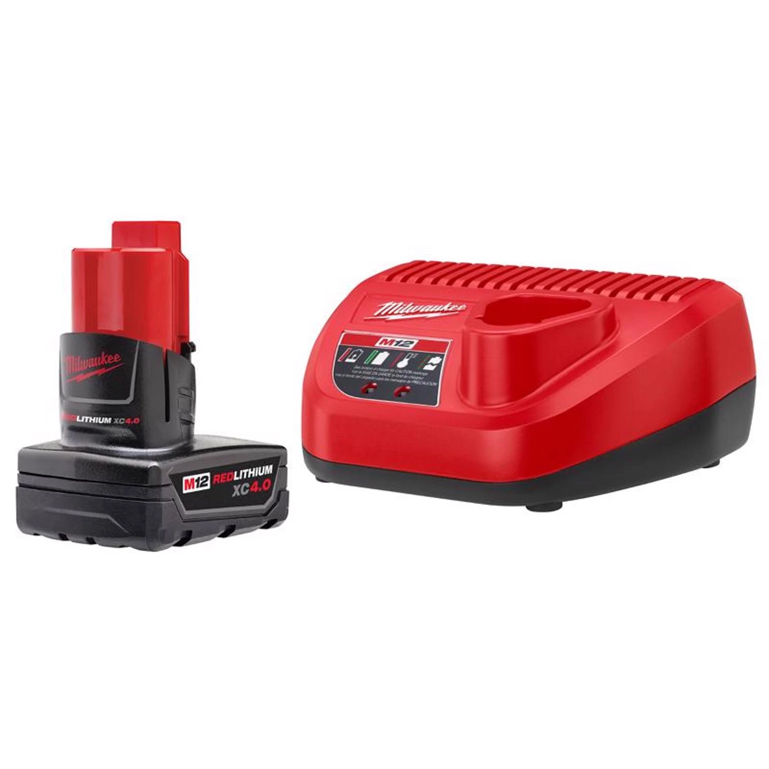 M12 Redlithium Xc 4 Ah Lithium-ion Battery And Charger Starter Kit