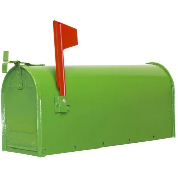 1c-grn Rural Mailbox, Green - 11 X 14 X 23.5 Inches