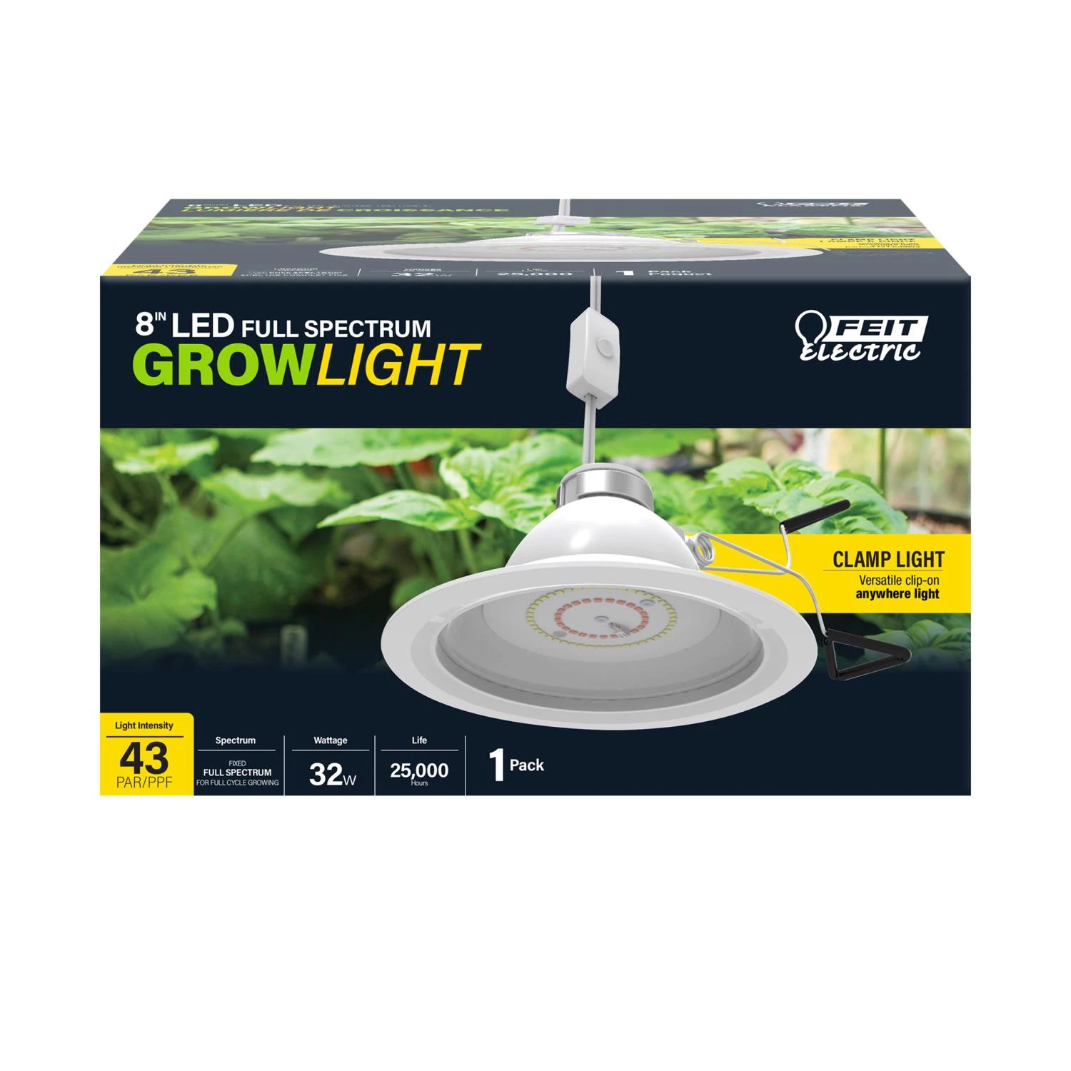 Hydroponic Grow Light 32 Watt Full Spectrum Led Fixture