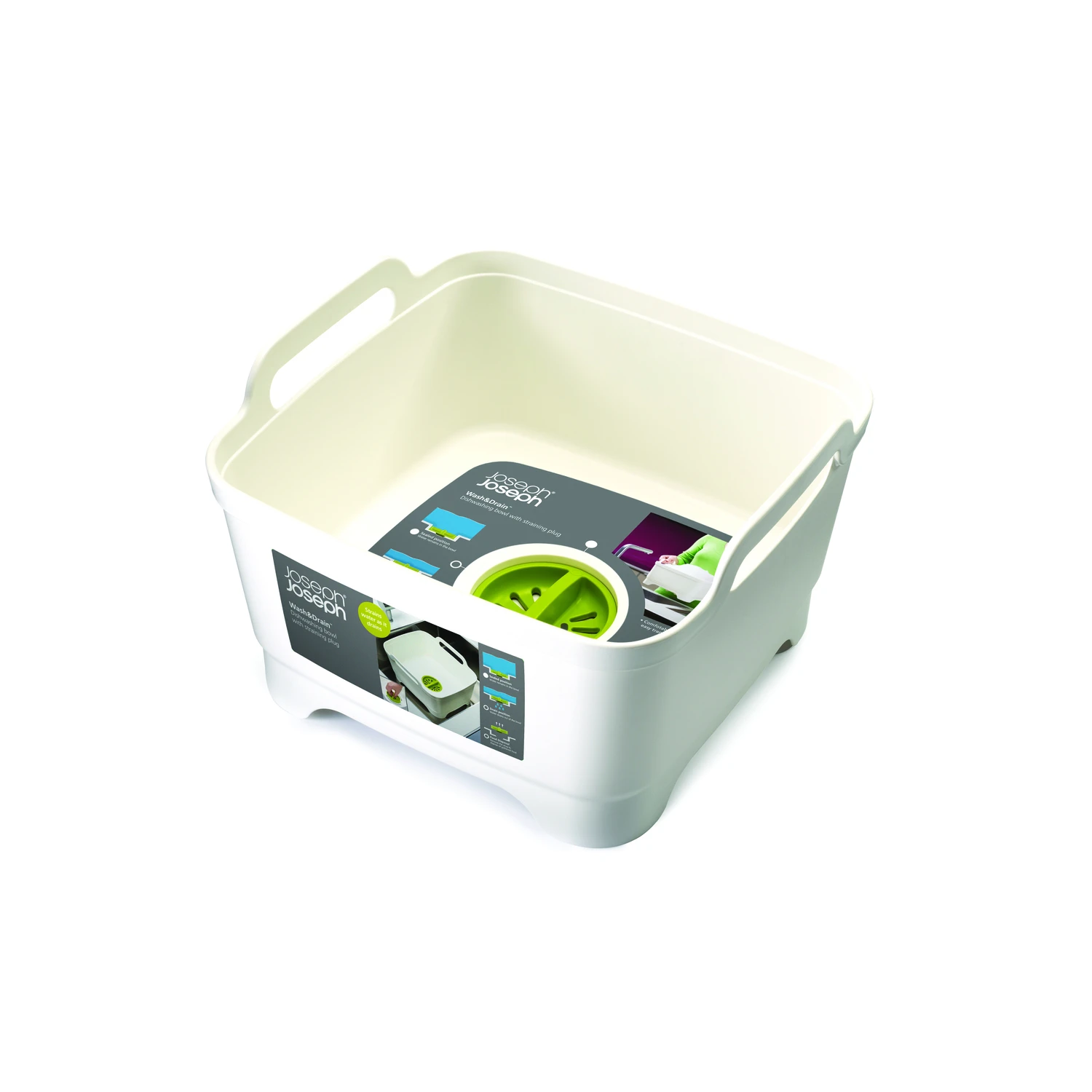 Wash And Drain 12 In. Abs Plastic Wash Tub With Drain Plug