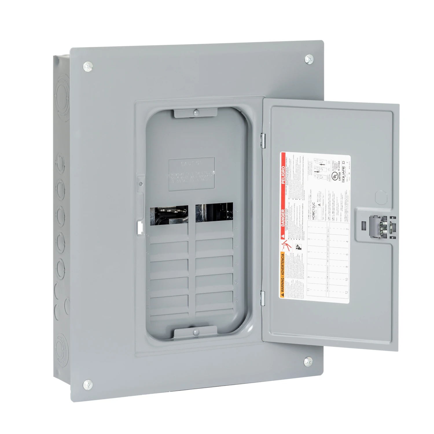 Homeline 125 Amp 120/240 Volt 12 Space 24 Circuit Main Lug Load Center