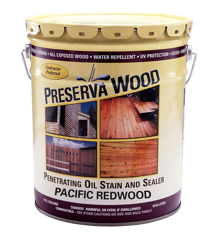 5 Gallon Oil-based Pacific Redwood Penetrating Exterior Stain And Sealer 40504