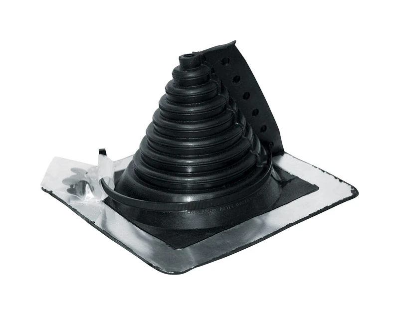 Retro Master 8 In. W X 8 In. L Rubber Roof Flashing Black