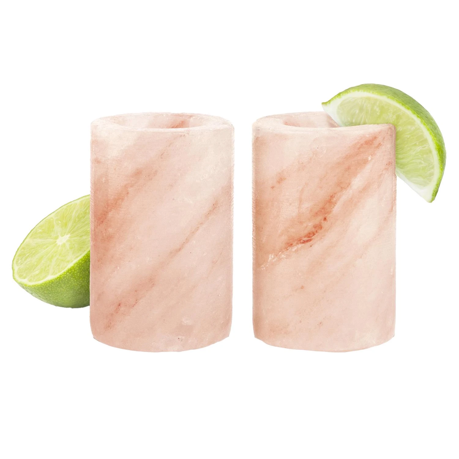 1.5 Oz Pink Himalayan Salt Shot Glass - Set Of 2