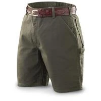 Men's Washed Duck Work Shorts, Desert Color, Size 38
