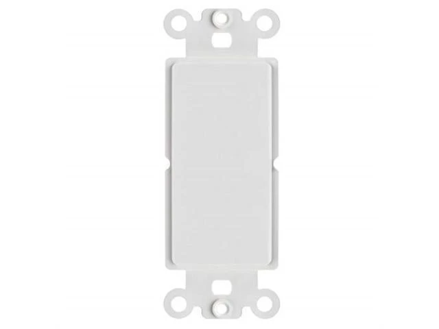1-gang Keystone Decora Insert Wall Plate - White Finish