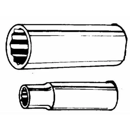12563 0.5 In. Drive 12 Point Deep Socket - 11/16 In.