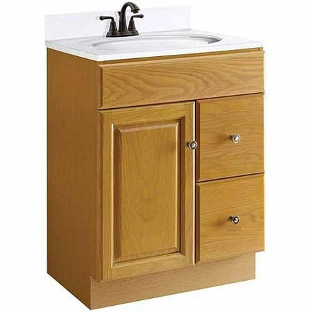 Claremont 24-inch W X 21-inch D Honey Oak Vanity Cabinet