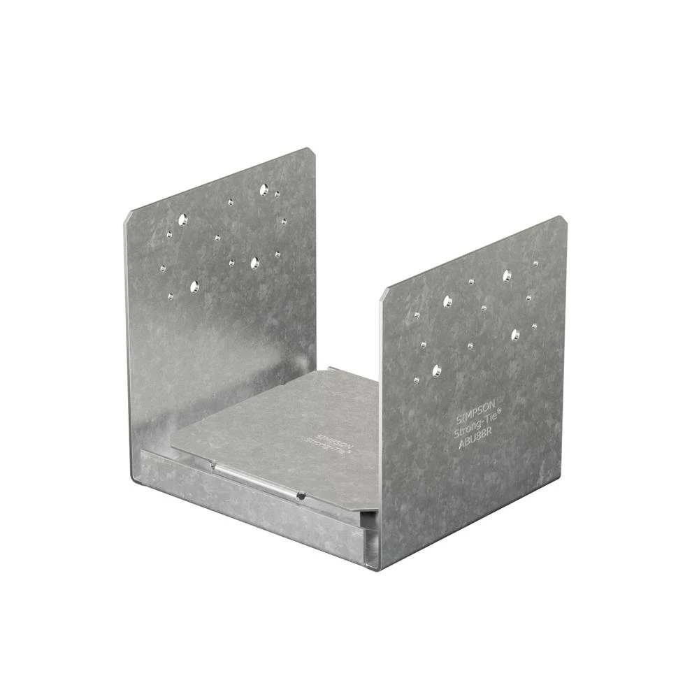 8 In. X 8 In. 14-gauge Rough Adjustable Post Base Abu88r