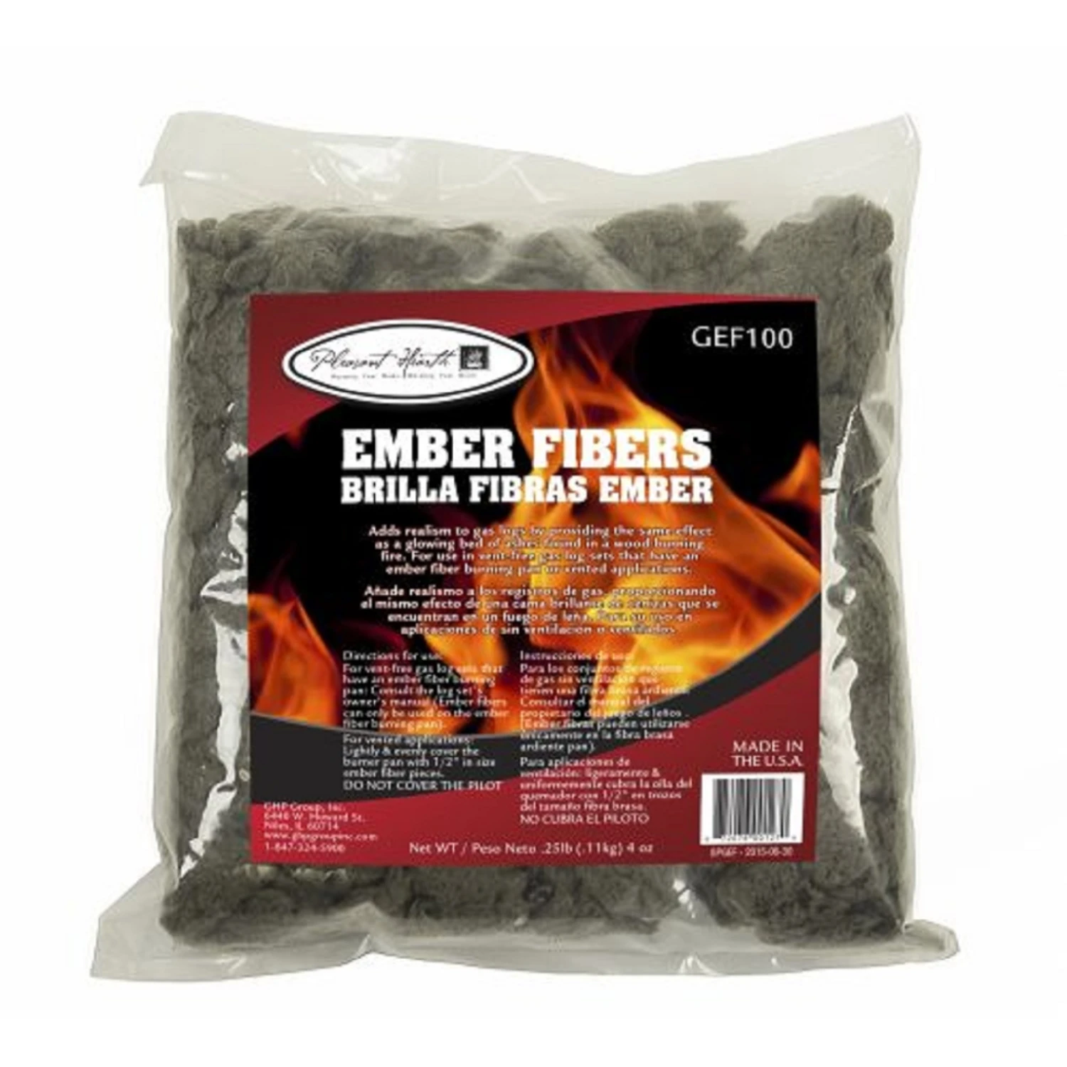 Ember Fibers 0.25 Lb Model Gef100 For Indoor Use