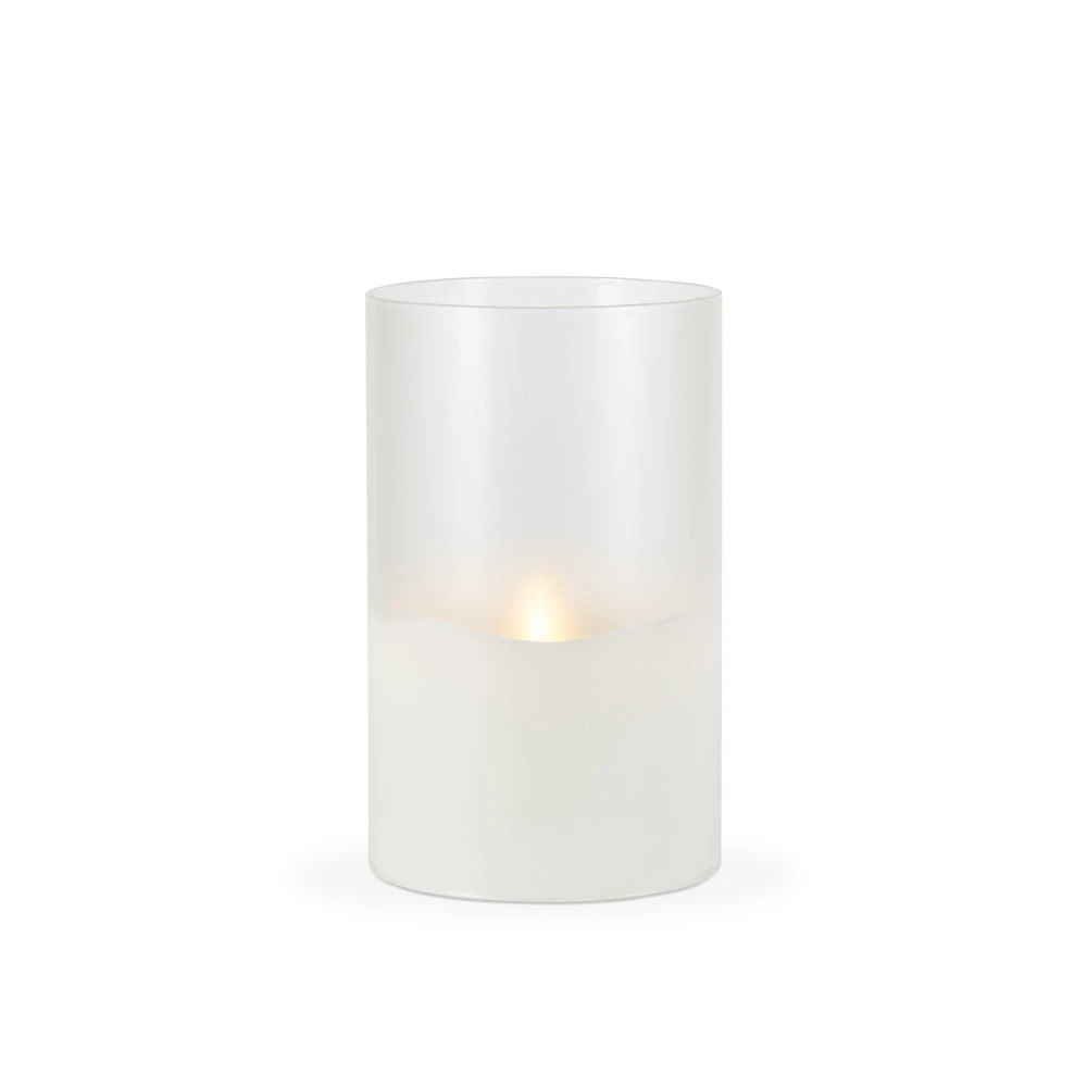 Everlasting Glow White No Scent Scent Flameless Hand Poured Candle