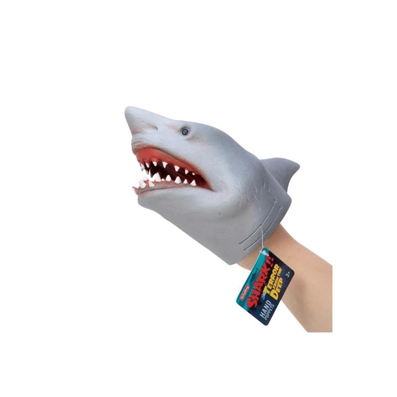 Shark Hand Puppet Multicolored Rubber 5.1 In X 12 In X 13.25 In