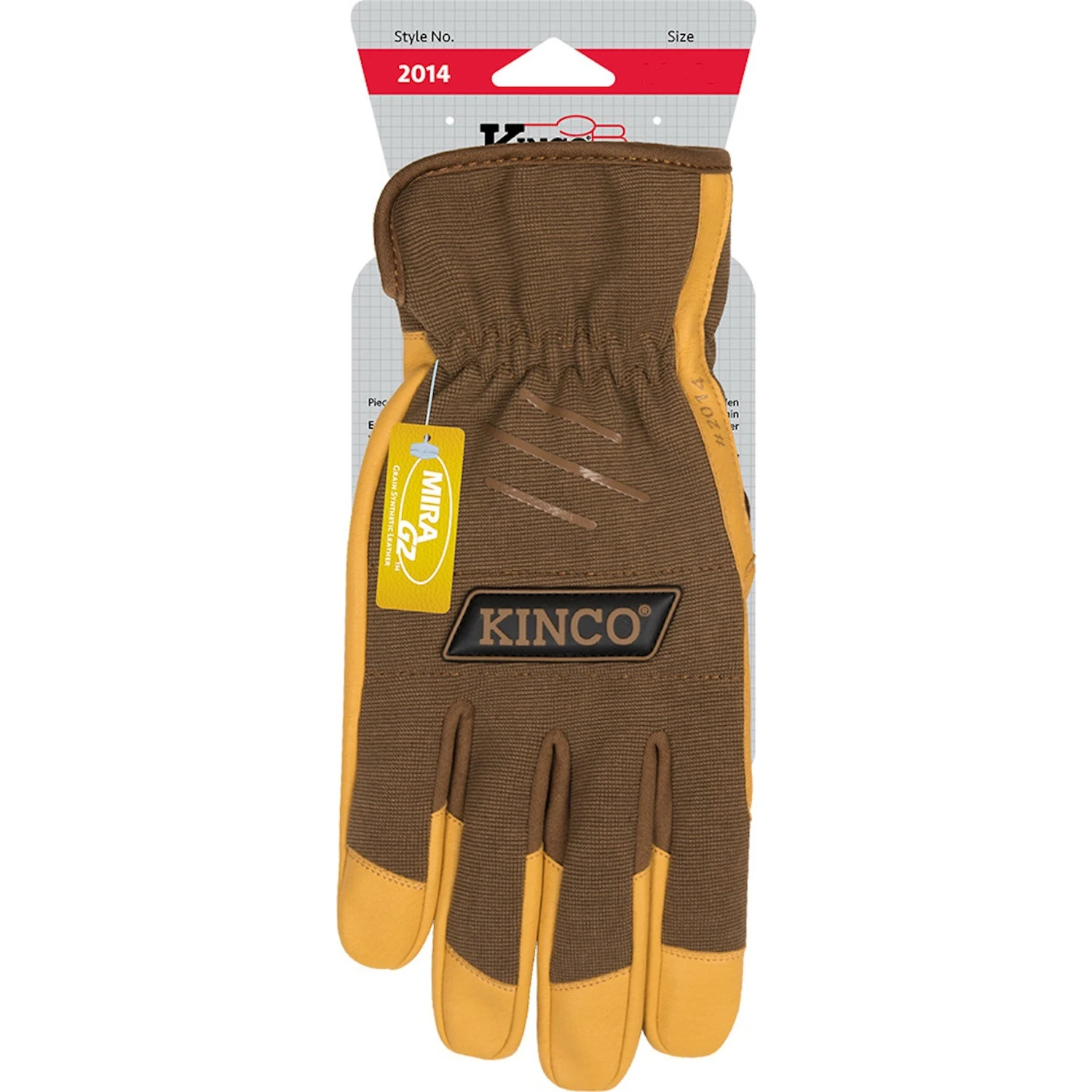 Men's Indoor/outdoor Hybrid Work Gloves Brown Medium 2014-m