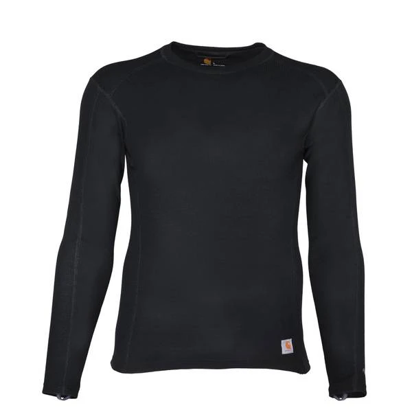 Men's Base Force Midweight Classic Crew Long-sleeve Shirt - Medium - Black