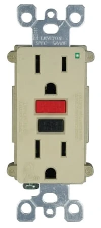 Ivory 15 Amp Smartlock Pro Slim Gfci Receptacle C21-n7599-rni