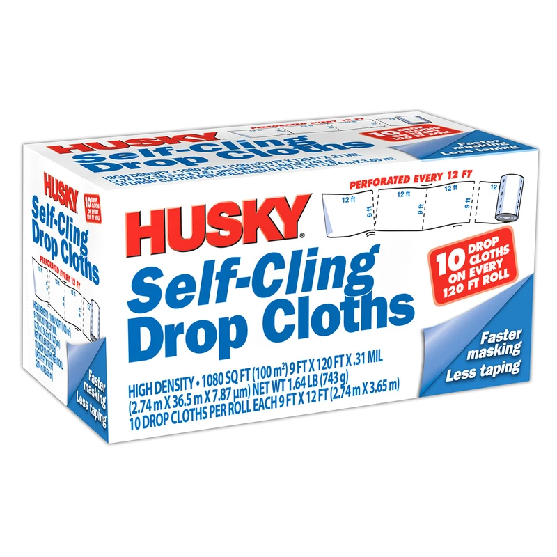 Poly America DCHK09120-031H 9 x 12 ft.&#44; 0.31 Mil Drop Cloth&#44; Pack 10
