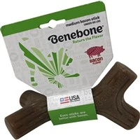 Bacon Stick Durable Dog Chew Toy, Medium Size, Brown Color