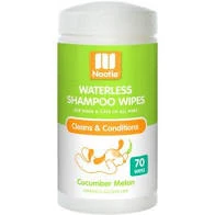 64102200 Cucumber Melon Dog & Cat Waterless Shampoo Wipes - 70 Count