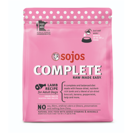 Complete Adult Grain-free Freeze-dried Raw Dog Food Lamb Recipe 1.75 Lbs