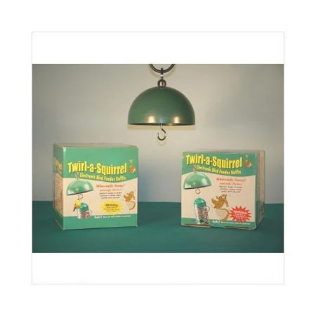 Songbird Essentials Twirl-a-squirrel Electronic Bird Feeder Baffle Green Tas1