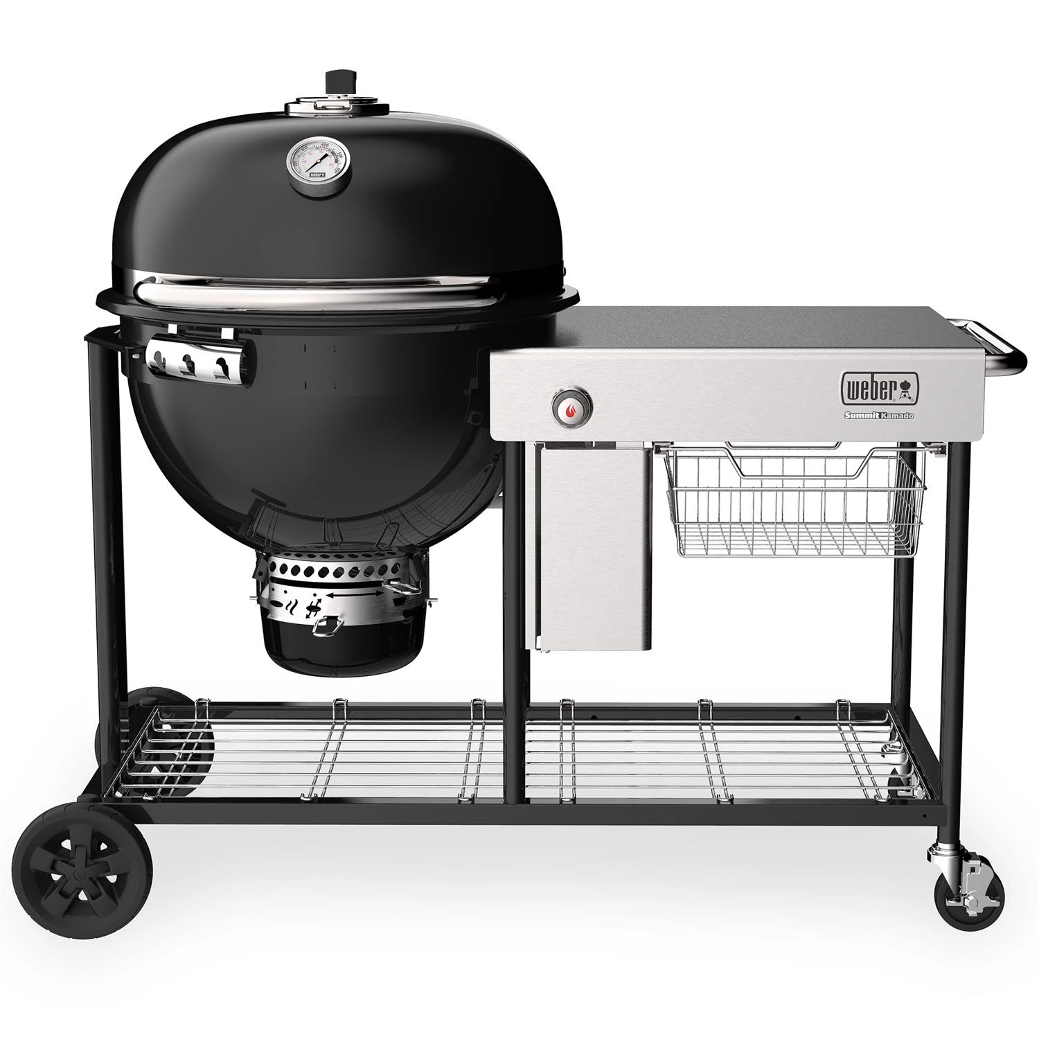 24 In. Summit S6 Charcoal Kamado Grill And Smoker With 452 Sq In Cooking Area