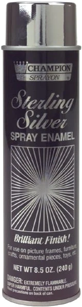 Brilliant Finish Spray Enamel 8.5 Ounces In Sterling Silver
