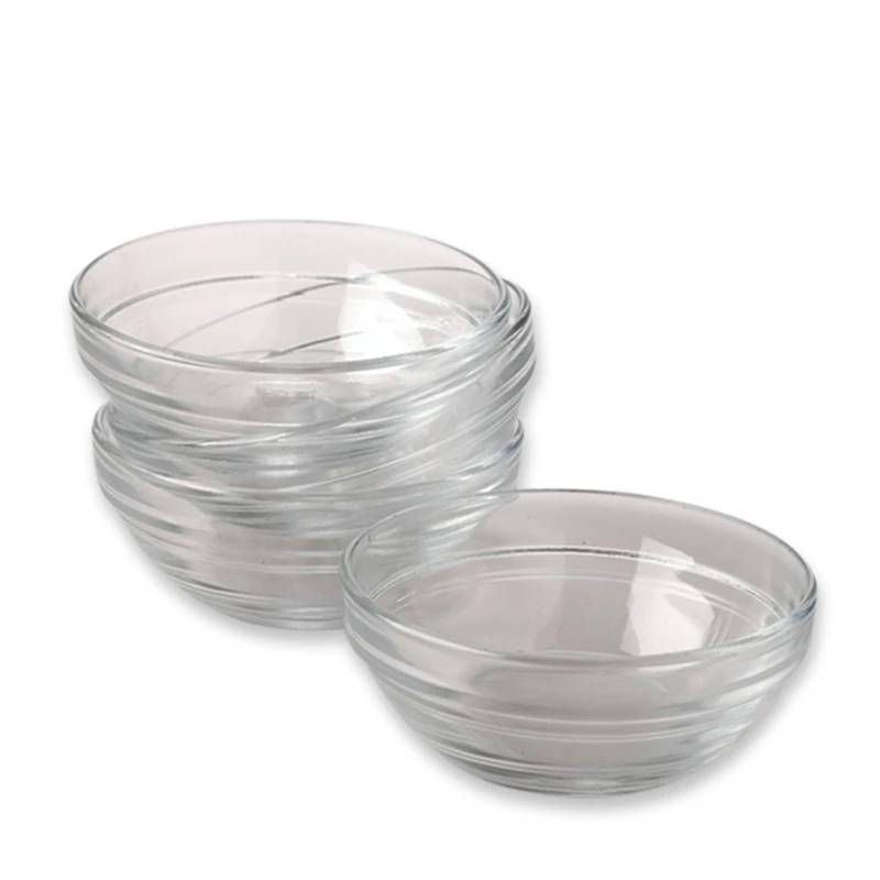 Gemco Clear Glass Prep Bowl Set 4 pk
