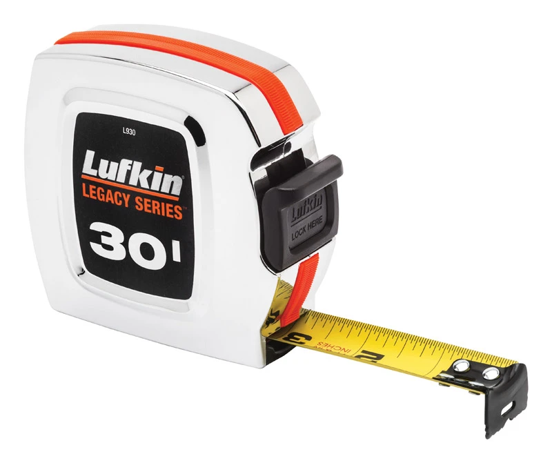 Lufkin Legacy Series 30 ft. L x 1 in. W Tape Measure Silver 1 pk