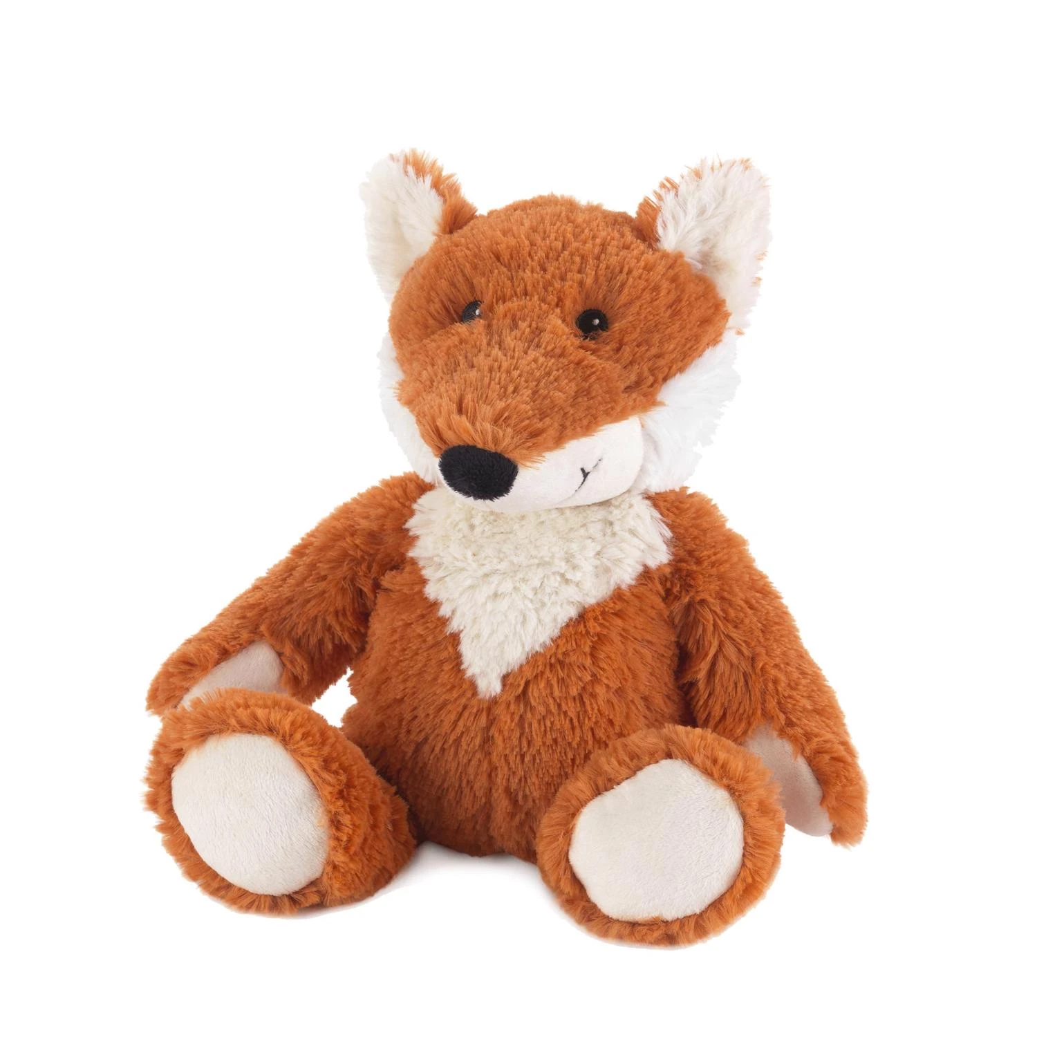 Microwavable Plush Fox Stuffed Animal Brown/white 8.7"
