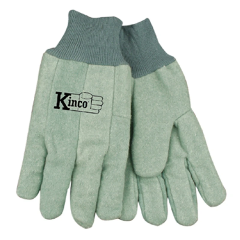 Men's Large Green Indoor/outdoor Knit Wrist Chore Gloves - Model 818-l