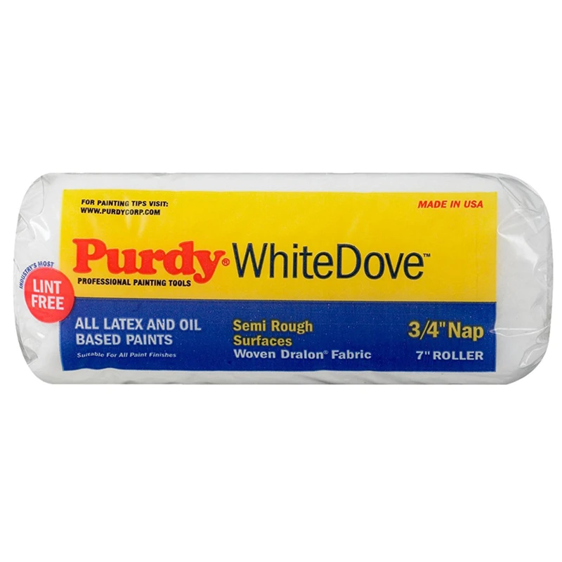 Purdy White Dove Woven Fabric 7 in. W X 3/4 in. Paint Roller Cover 1 pk