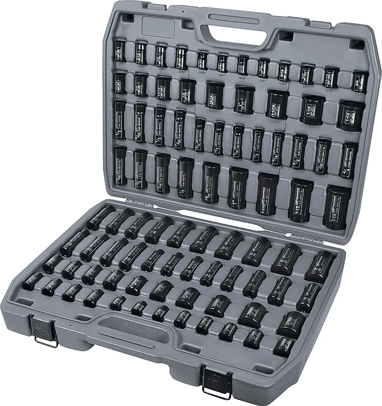 86-piece Sae/metric Impact Socket Set With Carrying Case