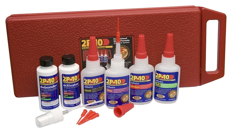 2-p10 Adhesive Kit With Activator And Debonder - 2.25 Oz Bottles