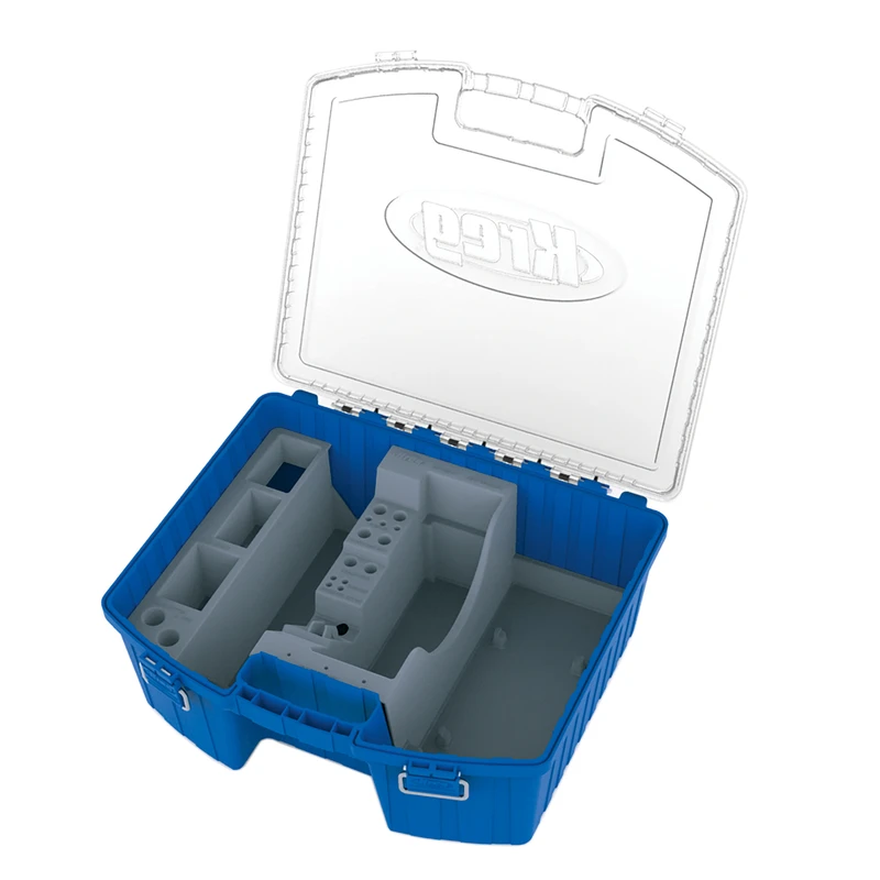 18 In. Plastic Storage Organizer With Removable Tray - Model Ktc55 - Blue