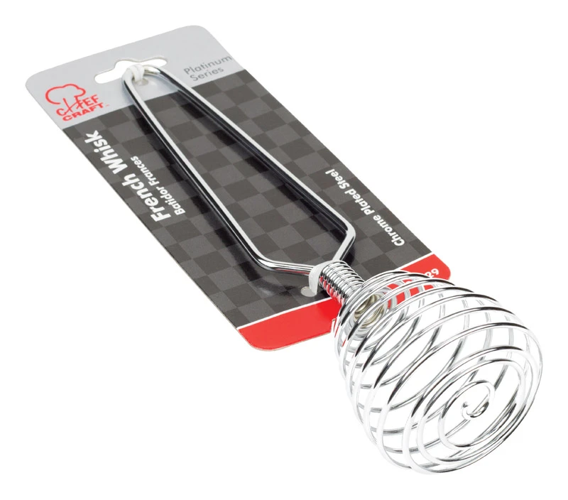 7.25 In. Silver Steel French Whisk - Chrome Plated Kitchen Gadget
