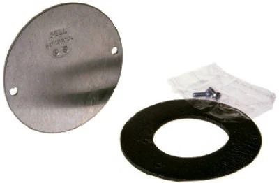 Bwf Rbcv 4 Inch Round Blank Cover With Gasket - Gray