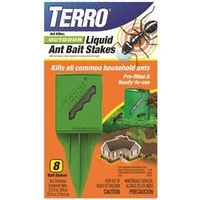 Terro T1812p Liquid Ant Bait Stakes - 8 Pack For Effective Ant Control