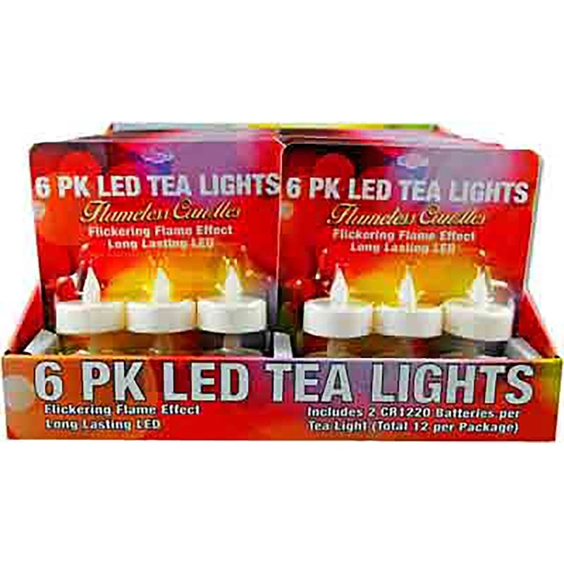 Shawshank LEDz White No Scent LED Flameless Tea Lights 1.5 in. H