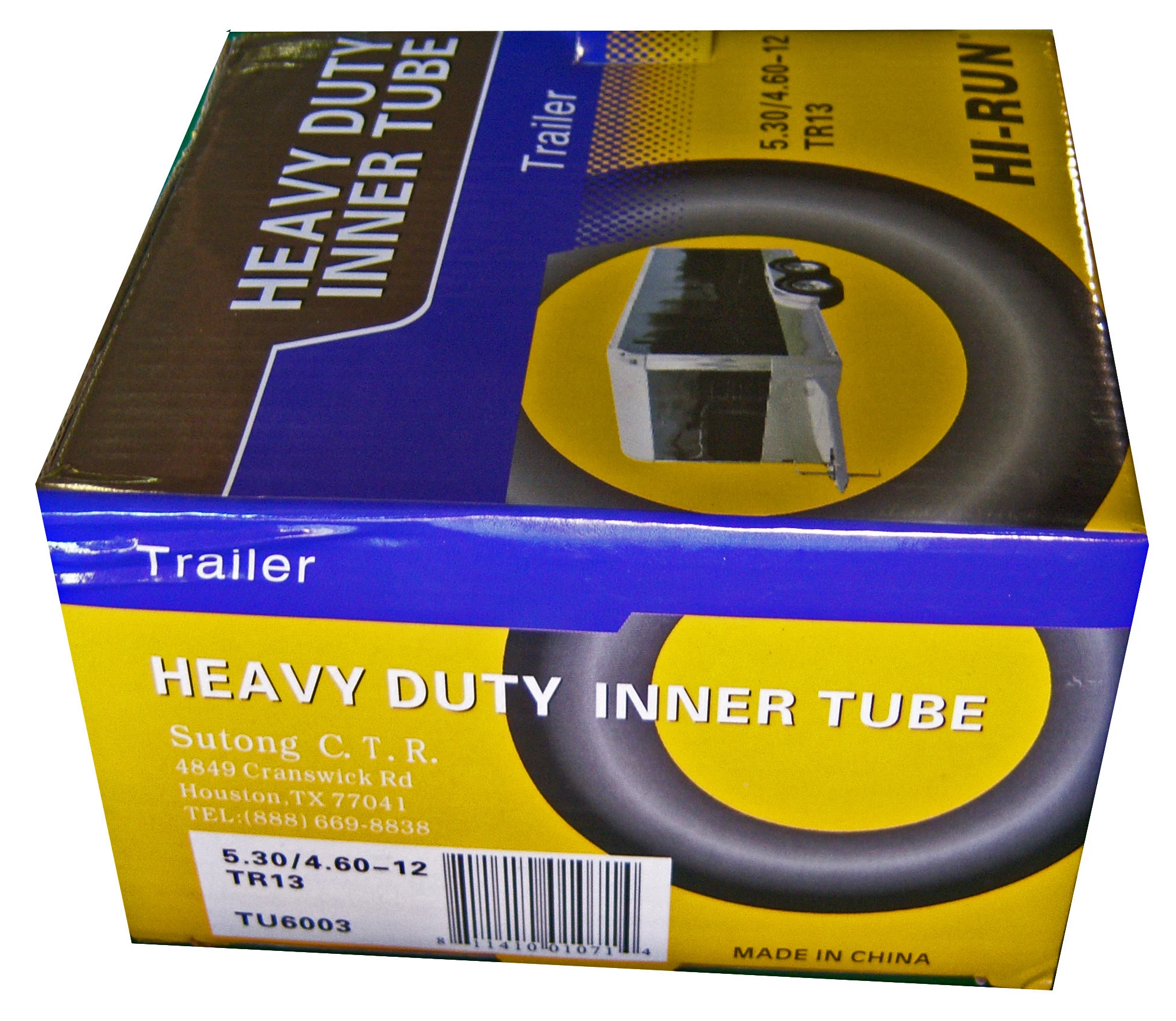 5.3/4.6-12 Trailer Tube With Tr 13 Valve - Model Tu6003