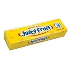 Juicy Fruit Gum, 5 Count, Case Of 40 Packs