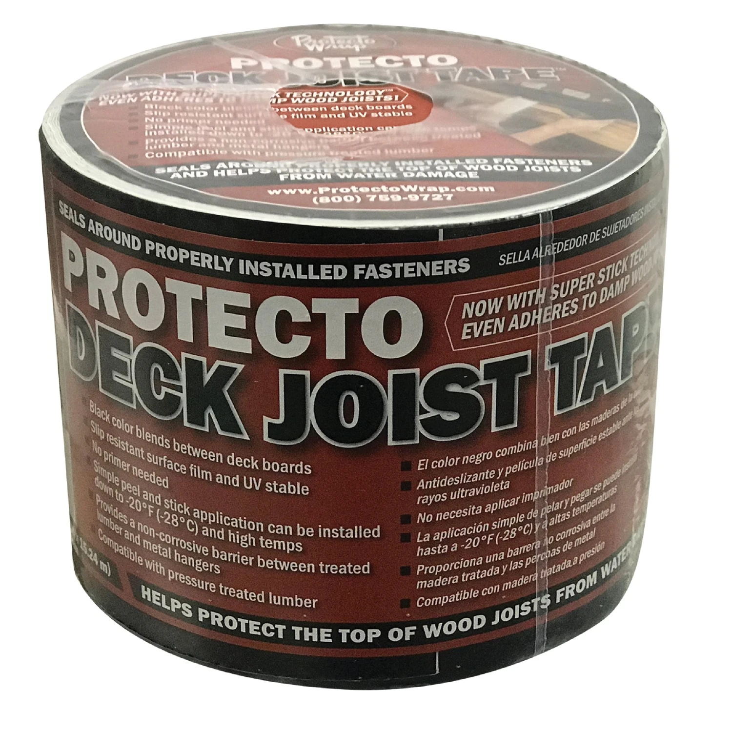4 In. W X 50 Ft. L Deck Joist Flashing Tape - Black