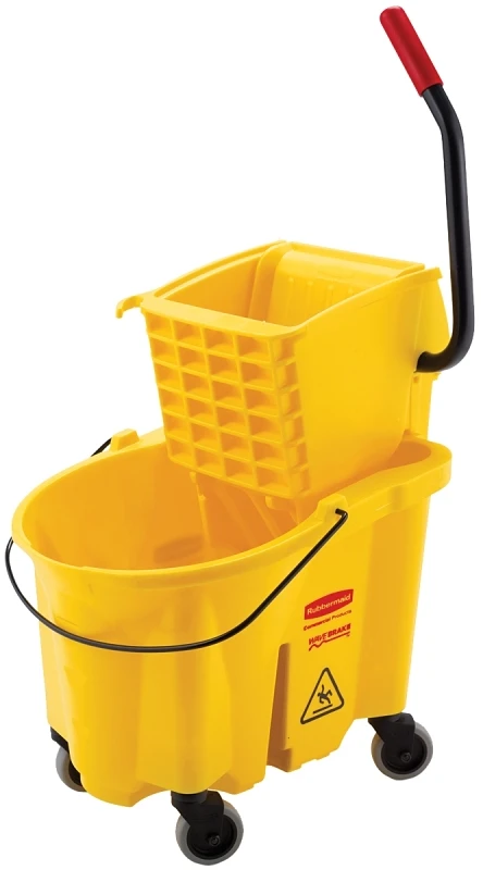 Wavebrake 26-quart Mop Bucket And Side-press Wringer Combo, Yellow
