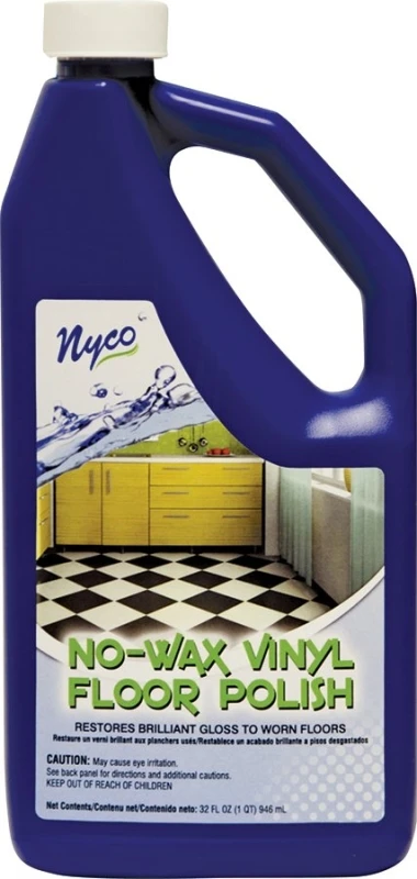 Nl90411-903206 No-wax Vinyl Floor Polish, 32 Oz, Pack Of 6, Acrylic Polymer