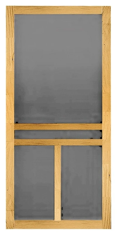 32 In. X 81 In. T-bar Wood Screen Door With Reversible Design